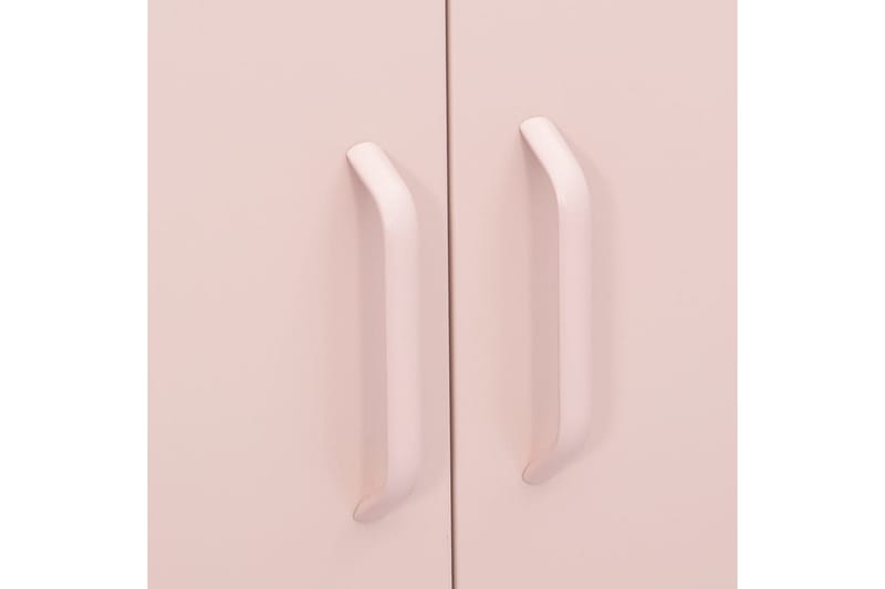 Oppbevaringsskap rosa 80x35x101,5 cm stål - Rosa - Oppbevaring - Skap - Oppbevaringsskap - Omkledningsskap