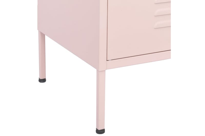 Oppbevaringsskap rosa 80x35x101,5 cm stål - Rosa - Oppbevaring - Skap - Oppbevaringsskap - Omkledningsskap