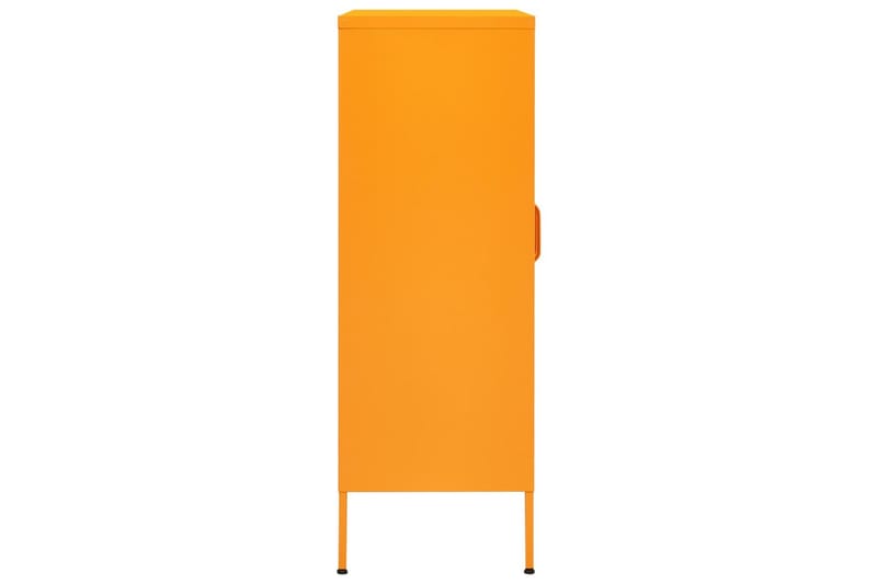 Oppbevaringsskap sennepsgul 80x35x101,5 cm stål - Gul - Oppbevaring - Skap - Oppbevaringsskap - Omkledningsskap