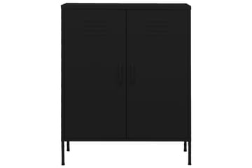 Oppbevaringsskap svart 80x35x101,5 cm stål - Svart - Oppbevaring - Skap - Oppbevaringsskap - Omkledningsskap