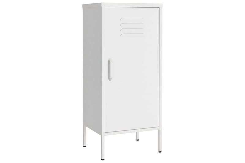 Oppbevaringsskap hvit 42,5x35x101,5 cm stål - Hvit - Oppbevaring - Skap - Oppbevaringsskap - Omkledningsskap