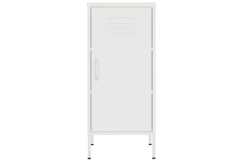 Oppbevaringsskap hvit 42,5x35x101,5 cm stål - Hvit - Oppbevaring - Skap - Oppbevaringsskap - Omkledningsskap