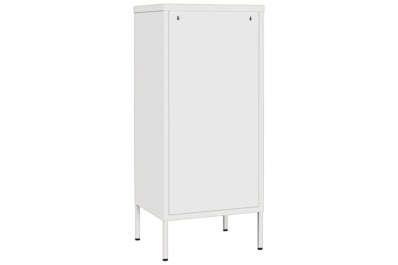 Oppbevaringsskap hvit 42,5x35x101,5 cm stål - Hvit - Oppbevaring - Skap - Oppbevaringsskap - Omkledningsskap