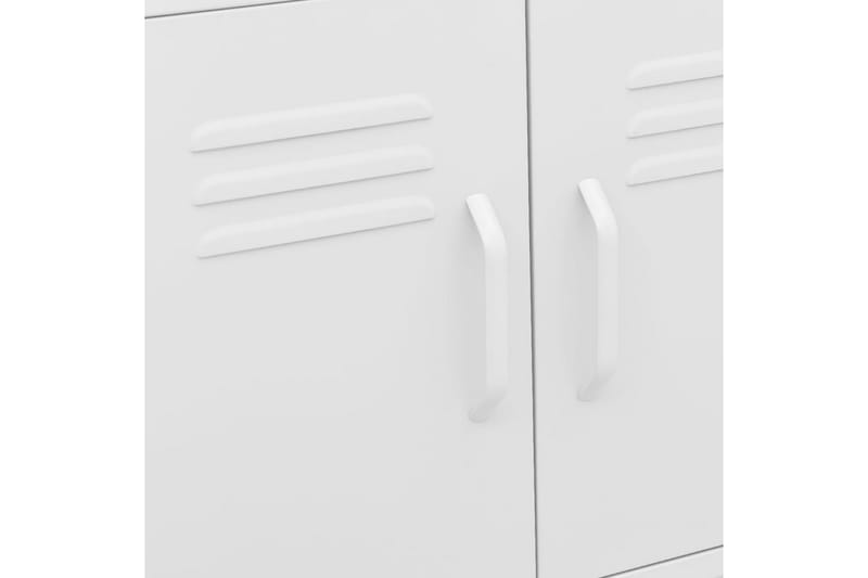 Oppbevaringsskap hvit 60x35x49 cm stål - Hvit - Oppbevaring - Skap - Oppbevaringsskap - Omkledningsskap