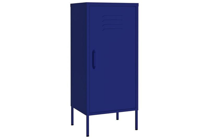 Oppbevaringsskap marineblå 42,5x35x101,5 cm stål - Blå - Oppbevaring - Skap - Oppbevaringsskap - Omkledningsskap