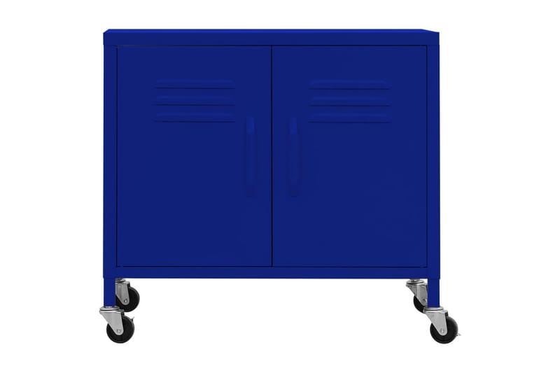 Oppbevaringsskap marineblå 60x35x49 cm stål - Blå - Oppbevaring - Skap - Oppbevaringsskap - Omkledningsskap