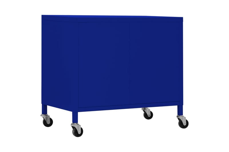 Oppbevaringsskap marineblå 60x35x49 cm stål - Blå - Omkledningsskap