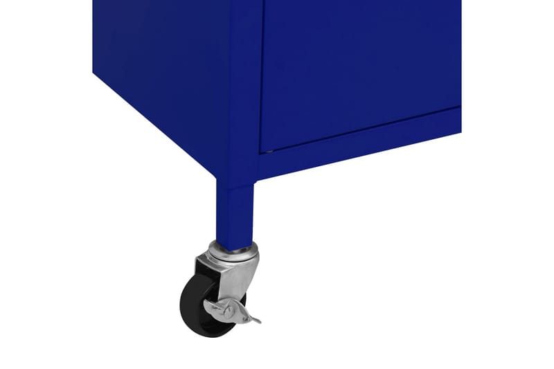 Oppbevaringsskap marineblå 60x35x49 cm stål - Blå - Oppbevaring - Skap - Oppbevaringsskap - Omkledningsskap