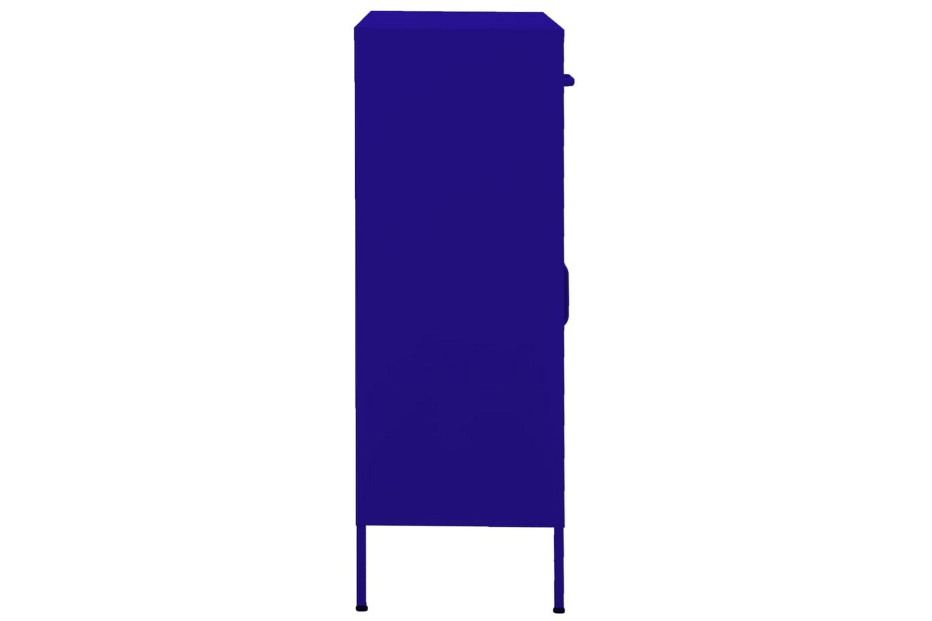 Oppbevaringsskap marineblå 80x35x101,5 cm stål - Blå - Oppbevaring - Skap - Oppbevaringsskap - Omkledningsskap