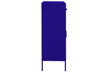 Oppbevaringsskap marineblå 80x35x101,5 cm stål - Blå - Oppbevaring - Skap - Oppbevaringsskap - Omkledningsskap