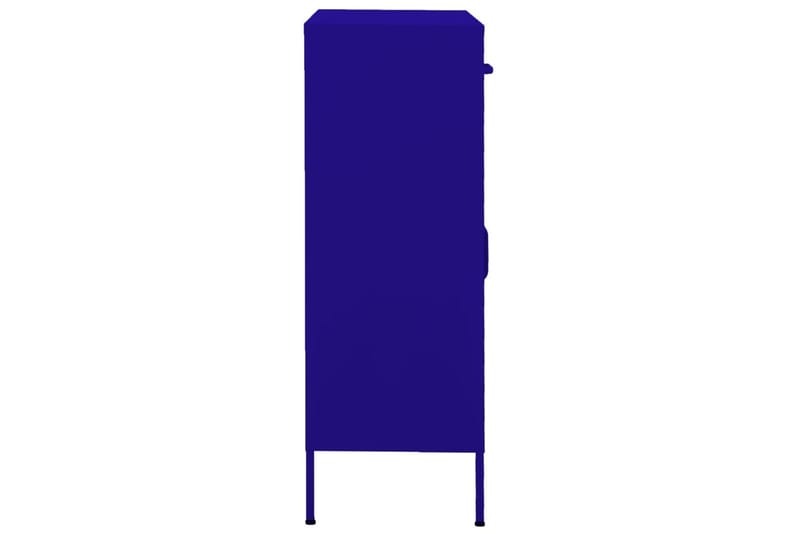 Oppbevaringsskap marineblå 80x35x101,5 cm stål - Blå - Oppbevaring - Skap - Oppbevaringsskap - Omkledningsskap