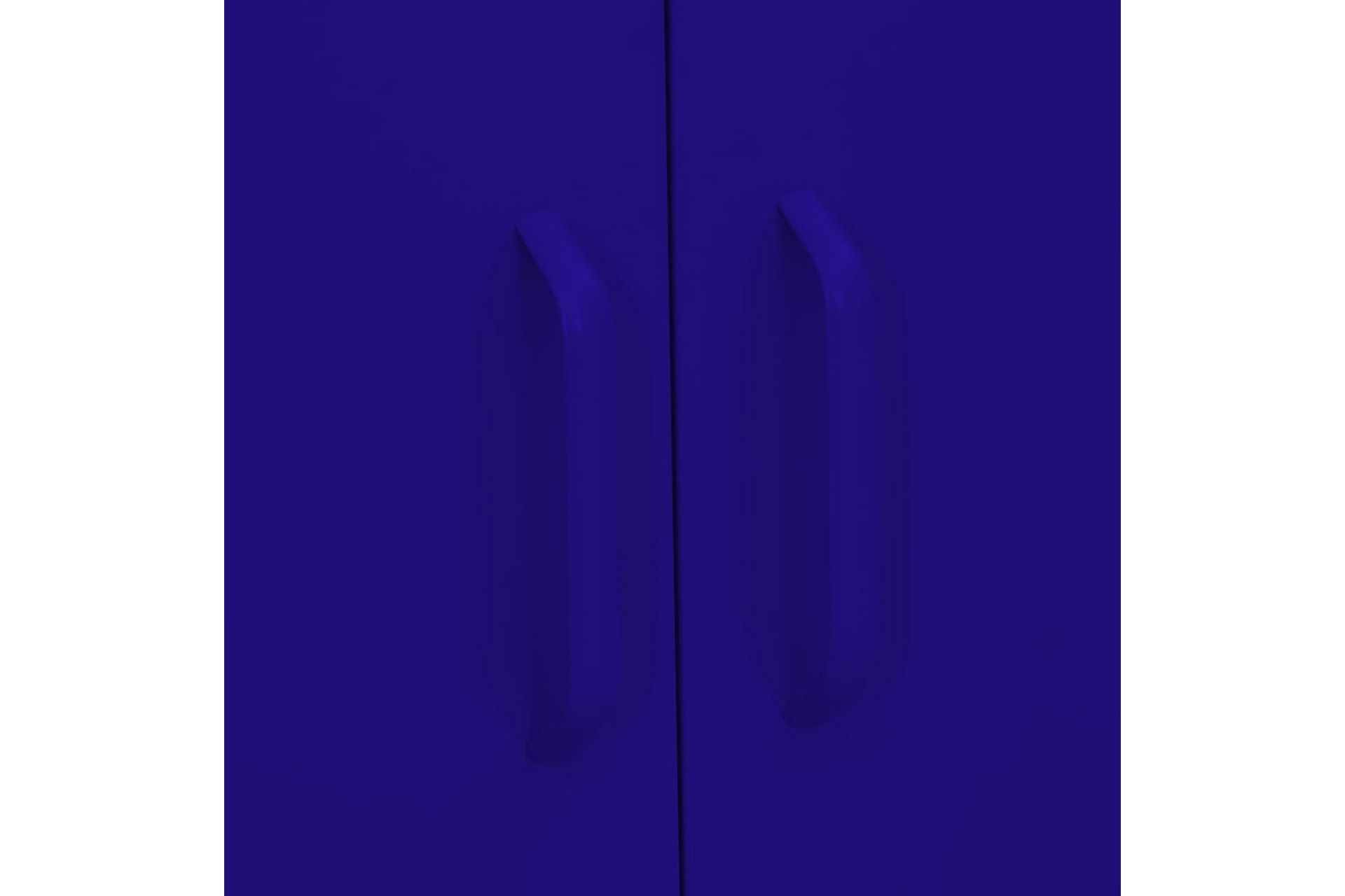 Oppbevaringsskap marineblå 80x35x101,5 cm stål - Blå - Oppbevaring - Skap - Oppbevaringsskap - Omkledningsskap