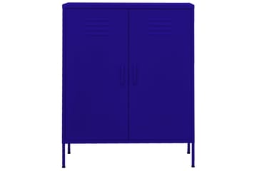 Oppbevaringsskap marineblå 80x35x101,5 cm stål - Blå - Oppbevaring - Skap - Oppbevaringsskap - Omkledningsskap