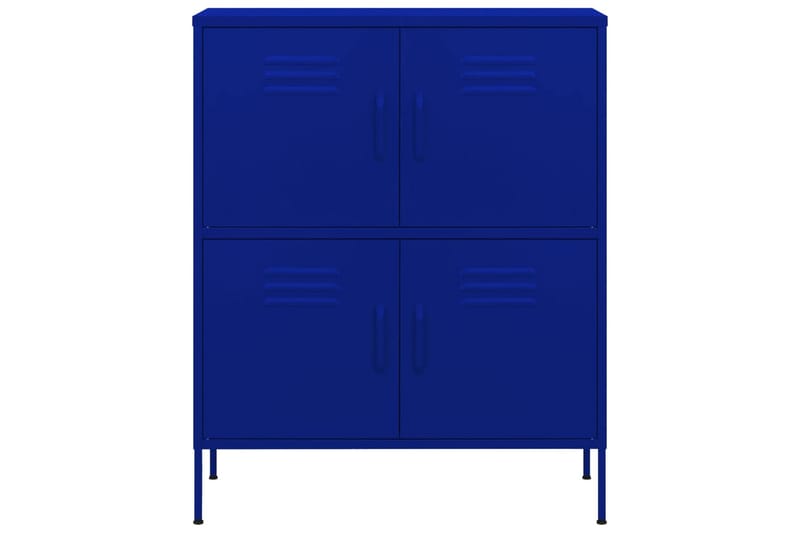 Oppbevaringsskap marineblå 80x35x101,5 cm stål - Blå - Oppbevaring - Skap - Oppbevaringsskap - Omkledningsskap