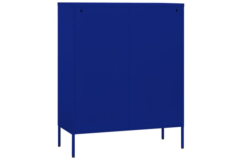 Oppbevaringsskap marineblå 80x35x101,5 cm stål - Blå - Oppbevaring - Skap - Oppbevaringsskap - Omkledningsskap
