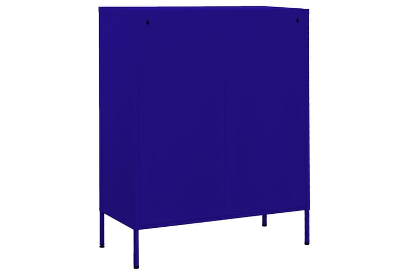 Oppbevaringsskap marineblå 80x35x101,5 cm stål - Blå - Oppbevaring - Skap - Oppbevaringsskap - Omkledningsskap