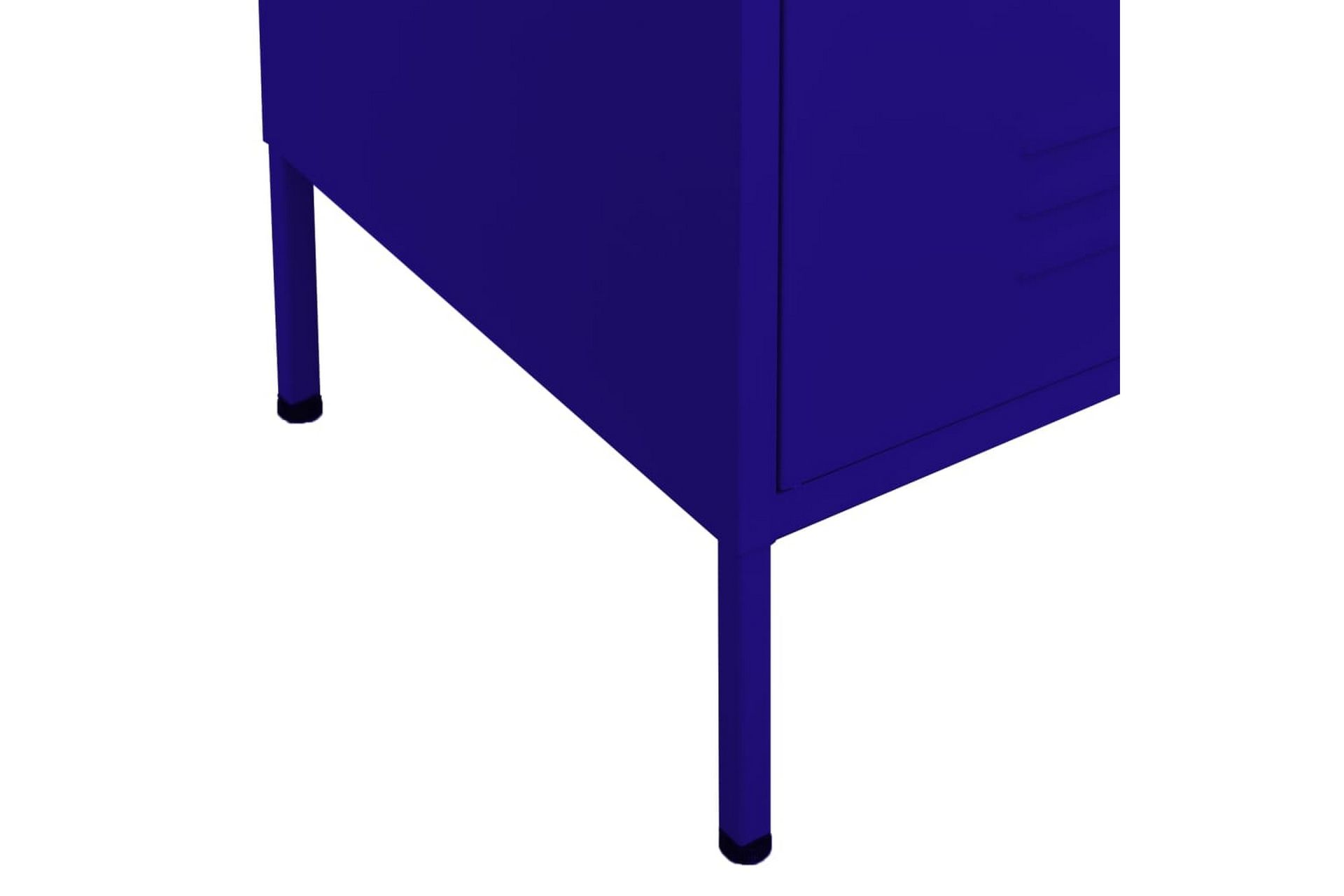 Oppbevaringsskap marineblå 80x35x101,5 cm stål - Blå - Oppbevaring - Skap - Oppbevaringsskap - Omkledningsskap