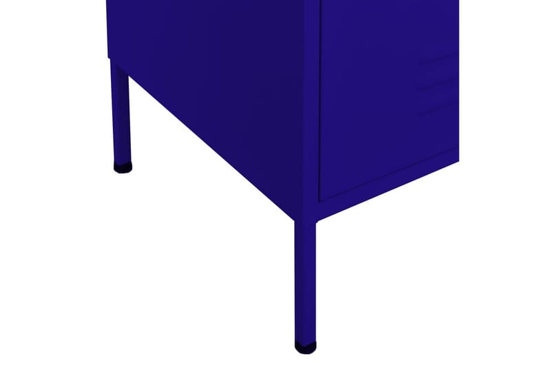 Oppbevaringsskap marineblå 80x35x101,5 cm stål - Blå - Oppbevaring - Skap - Oppbevaringsskap - Omkledningsskap