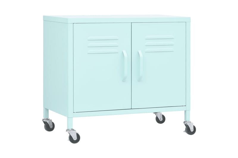 Oppbevaringsskap myntegrønn 60x35x49 cm stål - Blå - Oppbevaring - Skap - Oppbevaringsskap - Omkledningsskap