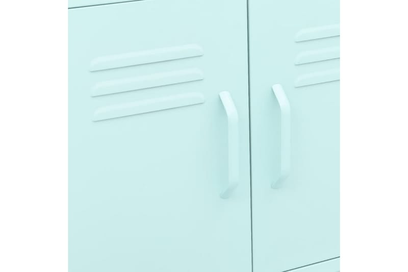 Oppbevaringsskap myntegrønn 60x35x49 cm stål - Blå - Oppbevaring - Skap - Oppbevaringsskap - Omkledningsskap
