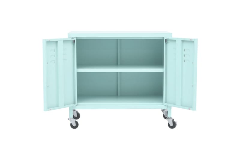 Oppbevaringsskap myntegrønn 60x35x49 cm stål - Blå - Oppbevaring - Skap - Oppbevaringsskap - Omkledningsskap