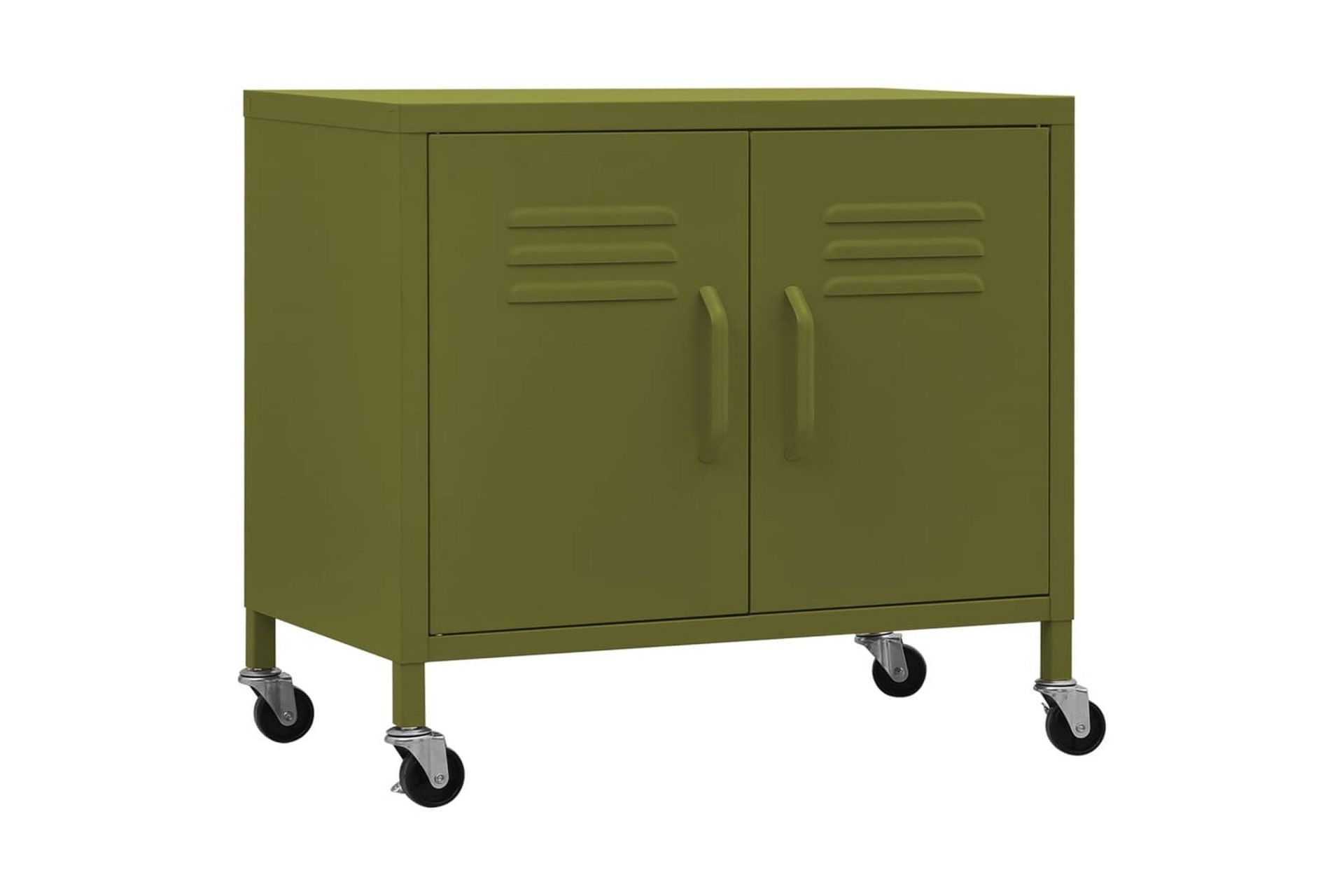 Oppbevaringsskap olivengrønn 60x35x49 cm stål - grønn - Oppbevaring - Skap - Oppbevaringsskap - Omkledningsskap