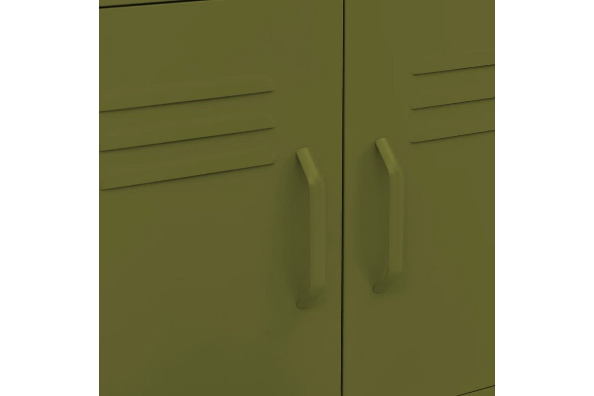 Oppbevaringsskap olivengrønn 60x35x49 cm stål - grønn - Oppbevaring - Skap - Oppbevaringsskap - Omkledningsskap