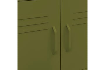 Oppbevaringsskap olivengrønn 60x35x49 cm stål - grønn - Oppbevaring - Skap - Oppbevaringsskap - Omkledningsskap