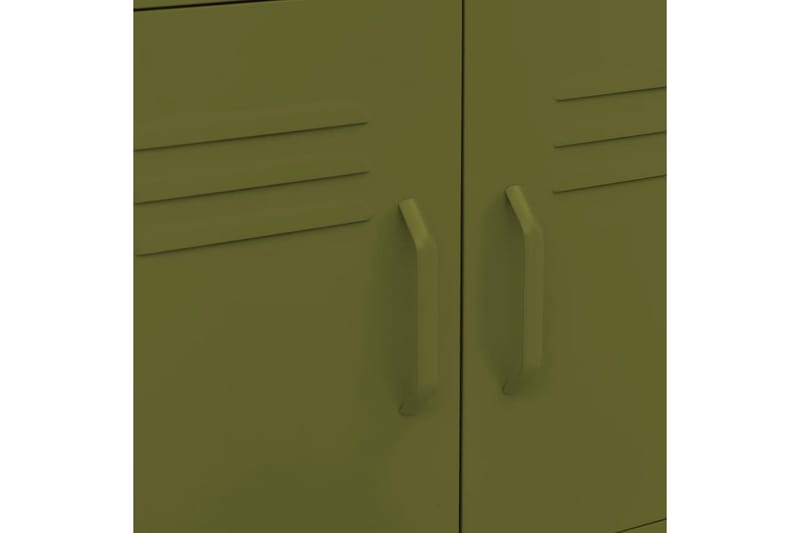 Oppbevaringsskap olivengrønn 60x35x49 cm stål - grønn - Oppbevaring - Skap - Oppbevaringsskap - Omkledningsskap