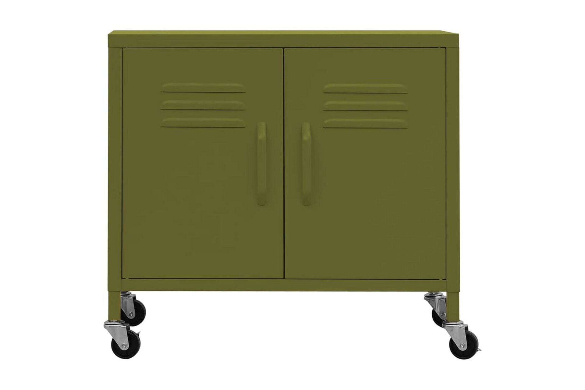 Oppbevaringsskap olivengrønn 60x35x49 cm stål - grønn - Oppbevaring - Skap - Oppbevaringsskap - Omkledningsskap