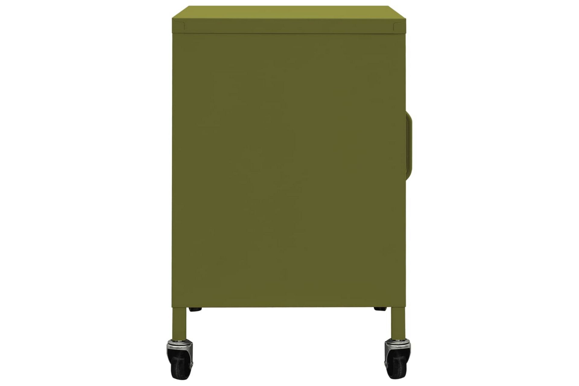 Oppbevaringsskap olivengrønn 60x35x49 cm stål - grønn - Oppbevaring - Skap - Oppbevaringsskap - Omkledningsskap