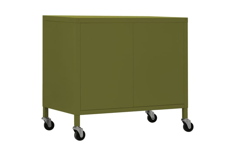 Oppbevaringsskap olivengrønn 60x35x49 cm stål - grønn - Oppbevaring - Skap - Oppbevaringsskap - Omkledningsskap