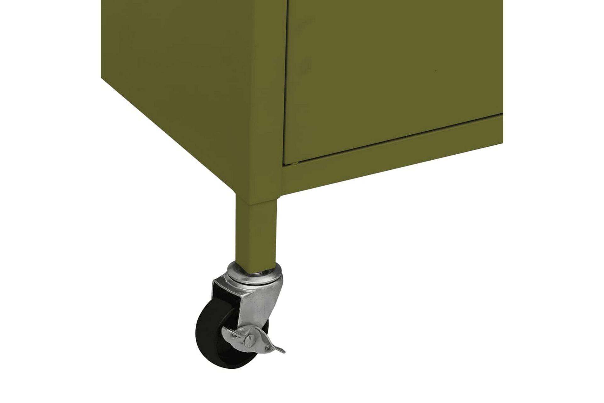 Oppbevaringsskap olivengrønn 60x35x49 cm stål - grønn - Oppbevaring - Skap - Oppbevaringsskap - Omkledningsskap