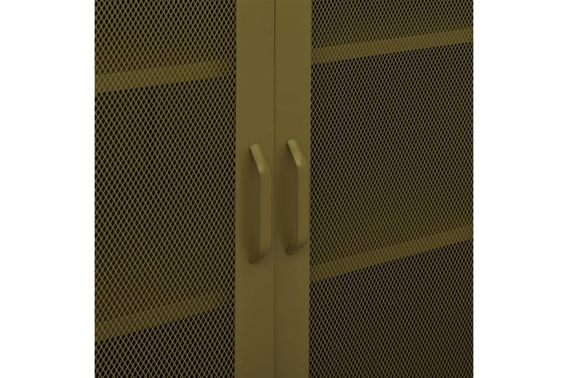 Oppbevaringsskap olivengrønn 80x35x101,5 cm stål - grønn - Oppbevaring - Skap - Oppbevaringsskap - Omkledningsskap