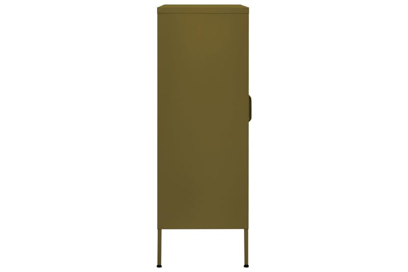 Oppbevaringsskap olivengrønn 80x35x101,5 cm stål - grønn - Oppbevaring - Skap - Oppbevaringsskap - Omkledningsskap