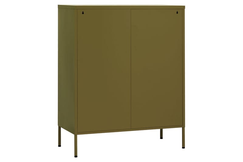 Oppbevaringsskap olivengrønn 80x35x101,5 cm stål - grønn - Oppbevaring - Skap - Oppbevaringsskap - Omkledningsskap