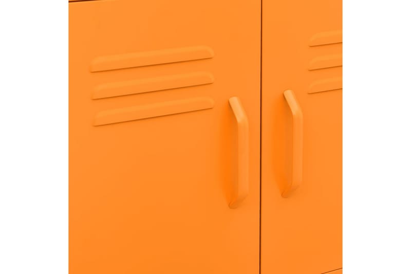 Oppbevaringsskap oransje 60x35x49 cm stål - Oransj - Oppbevaring - Skap - Oppbevaringsskap - Omkledningsskap