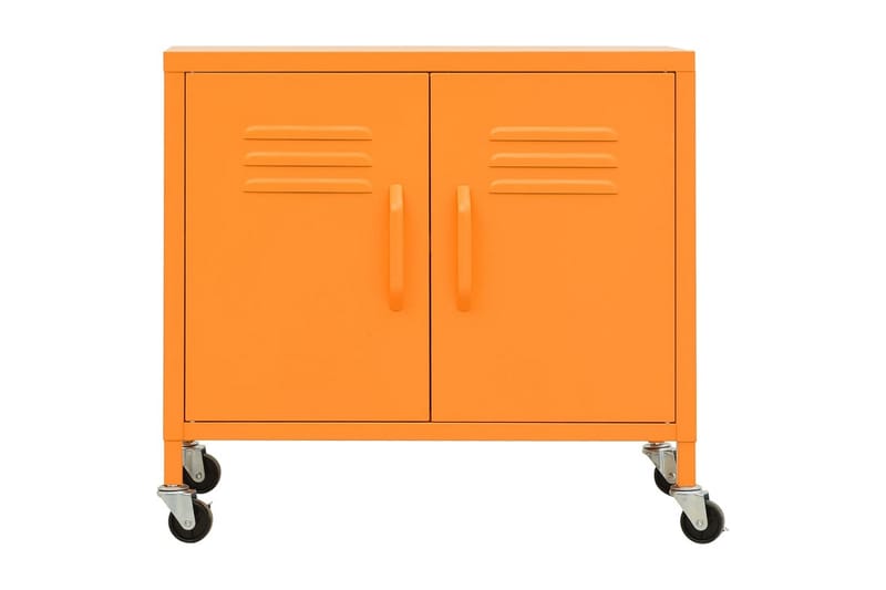 Oppbevaringsskap oransje 60x35x49 cm stål - Oransj - Oppbevaring - Skap - Oppbevaringsskap - Omkledningsskap