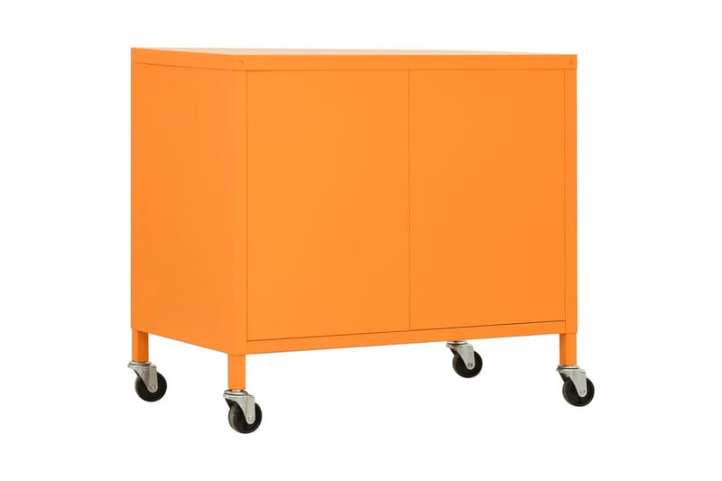 Oppbevaringsskap oransje 60x35x49 cm stål - Oransj - Omkledningsskap