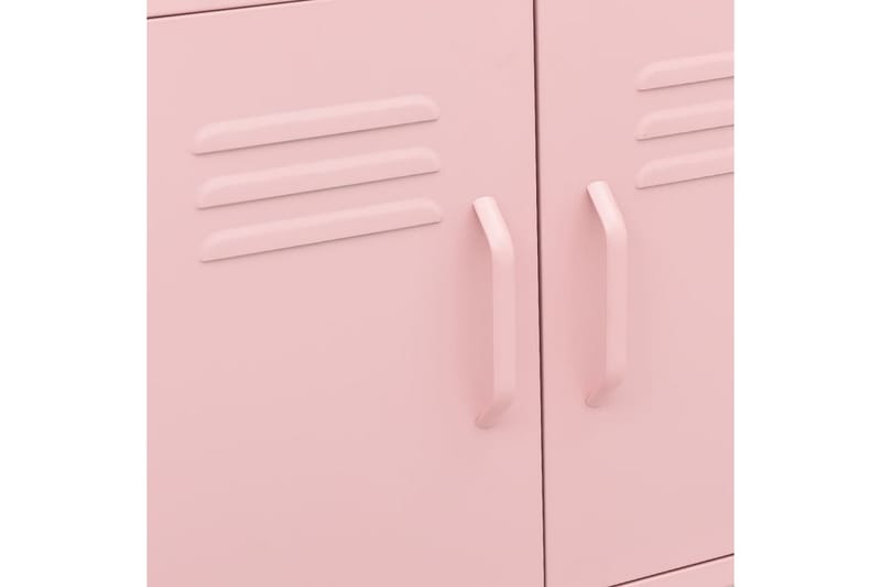 Oppbevaringsskap rosa 60x35x49 cm stål - Rosa - Omkledningsskap