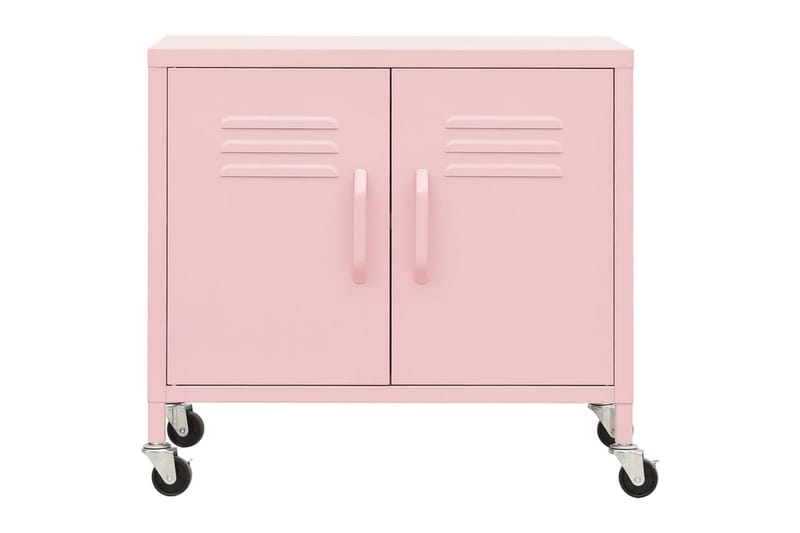Oppbevaringsskap rosa 60x35x49 cm stål - Rosa - Oppbevaring - Skap - Oppbevaringsskap - Omkledningsskap