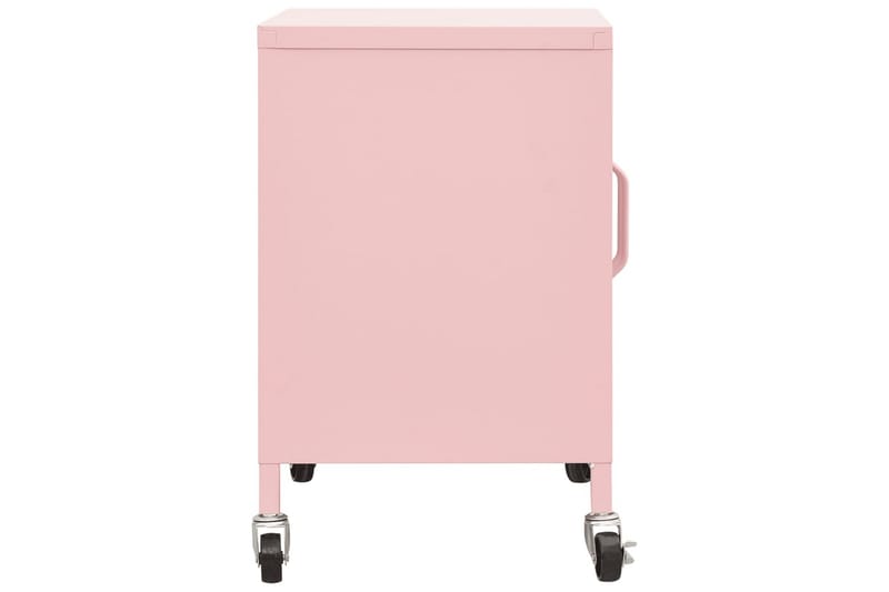 Oppbevaringsskap rosa 60x35x49 cm stål - Rosa - Oppbevaring - Skap - Oppbevaringsskap - Omkledningsskap
