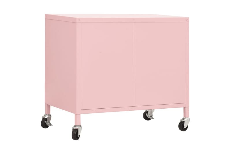 Oppbevaringsskap rosa 60x35x49 cm stål - Rosa - Oppbevaring - Skap - Oppbevaringsskap - Omkledningsskap