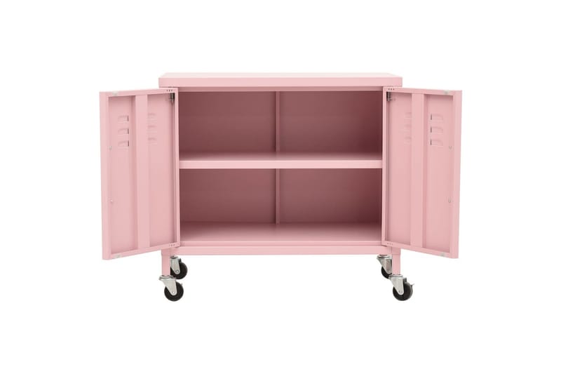 Oppbevaringsskap rosa 60x35x49 cm stål - Rosa - Oppbevaring - Skap - Oppbevaringsskap - Omkledningsskap