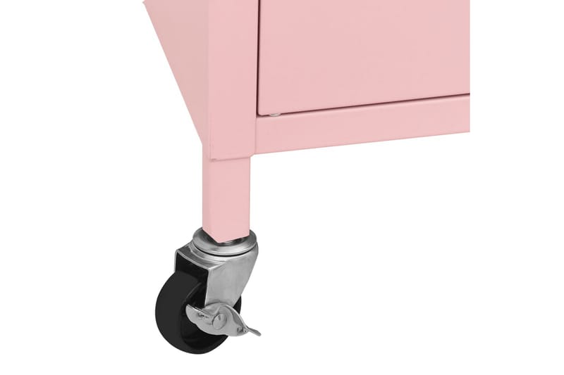 Oppbevaringsskap rosa 60x35x49 cm stål - Rosa - Oppbevaring - Skap - Oppbevaringsskap - Omkledningsskap