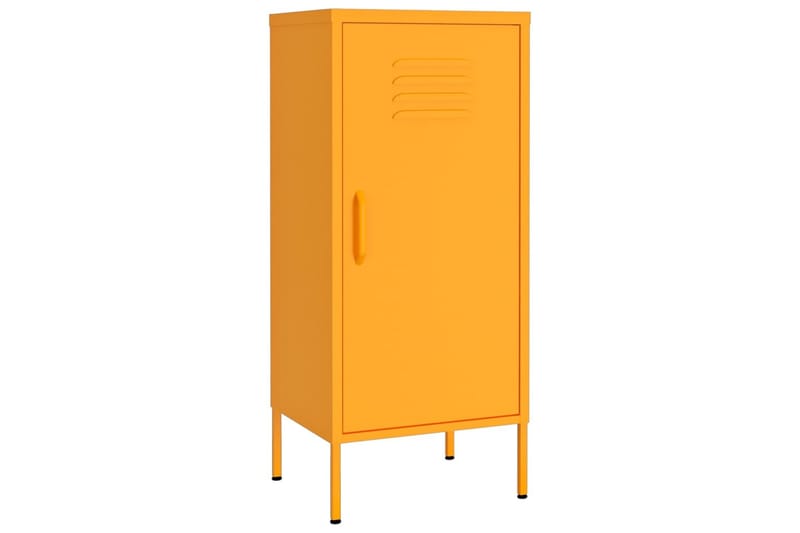 Oppbevaringsskap sennepsgul 42,5x35x101,5 cm stål - Gul - Oppbevaring - Skap - Oppbevaringsskap - Omkledningsskap