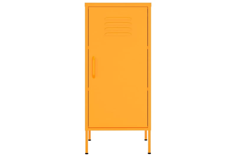 Oppbevaringsskap sennepsgul 42,5x35x101,5 cm stål - Gul - Oppbevaring - Skap - Oppbevaringsskap - Omkledningsskap