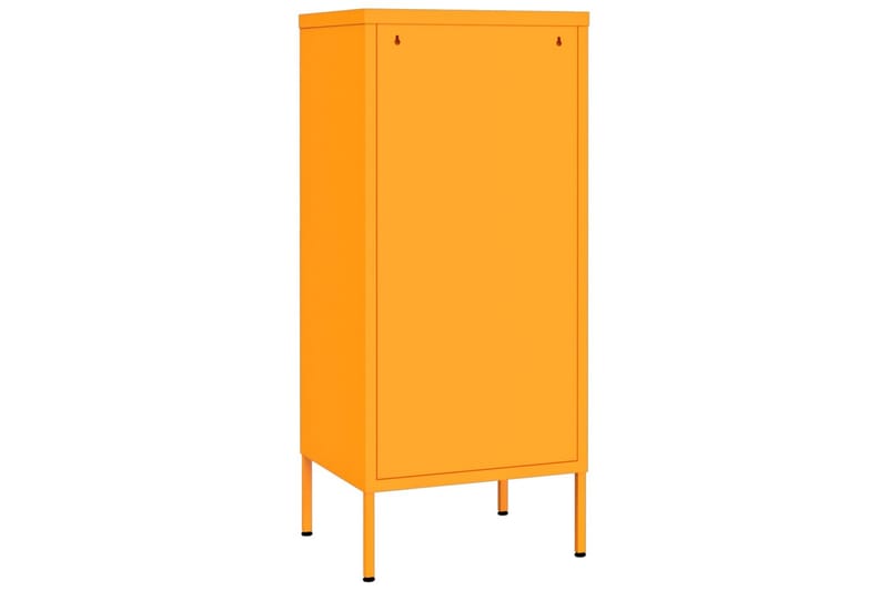 Oppbevaringsskap sennepsgul 42,5x35x101,5 cm stål - Gul - Oppbevaring - Skap - Oppbevaringsskap - Omkledningsskap