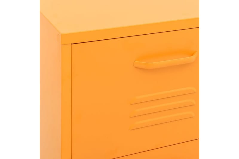 Oppbevaringsskap sennepsgul 42,5x35x101,5 cm stål - Gul - Oppbevaring - Skap - Oppbevaringsskap - Omkledningsskap