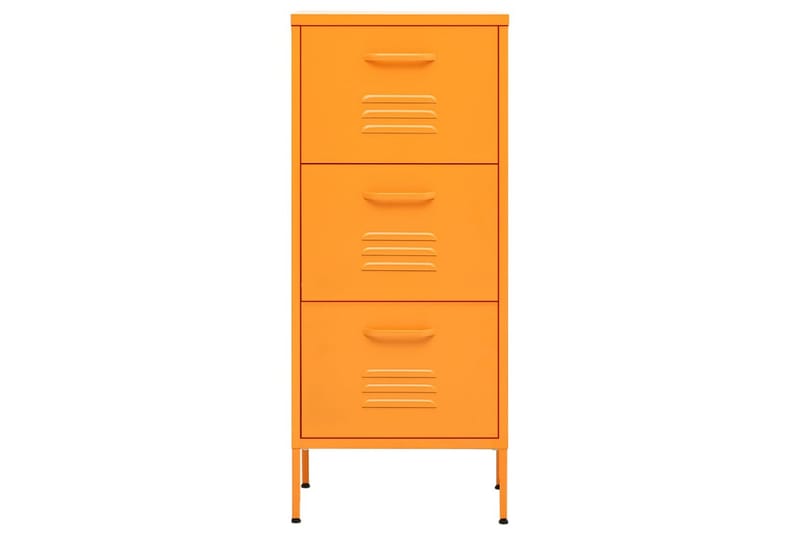 Oppbevaringsskap sennepsgul 42,5x35x101,5 cm stål - Gul - Oppbevaring - Skap - Oppbevaringsskap - Omkledningsskap